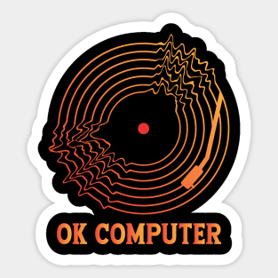 ok computer (RADIOHEAD) Sticker